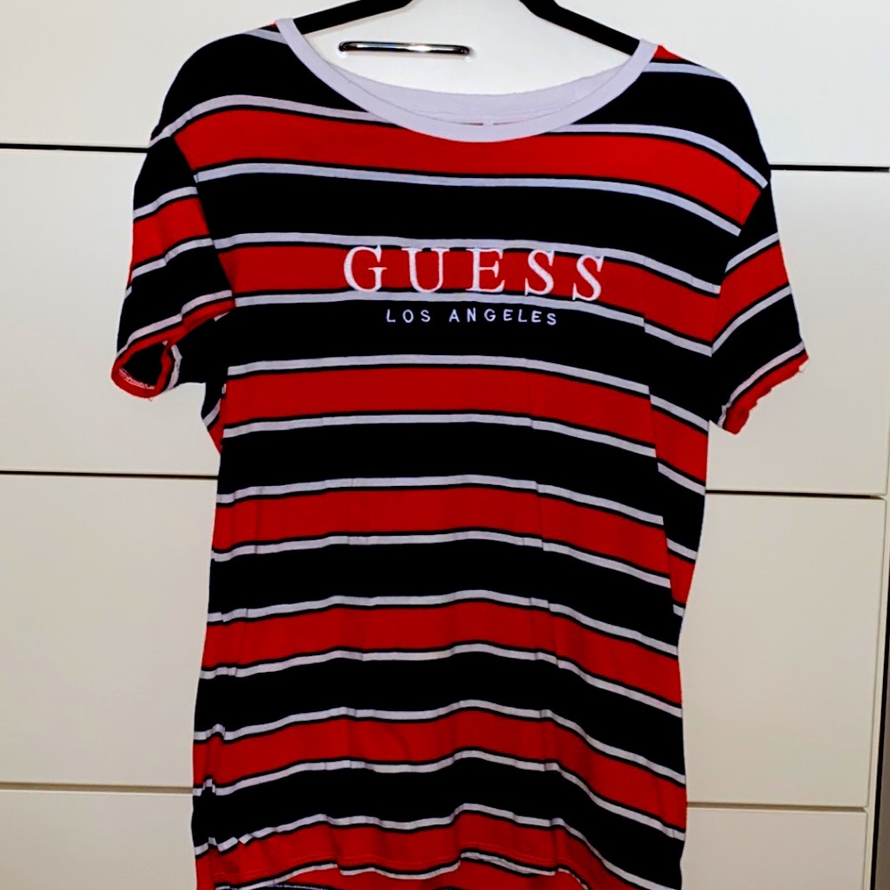 Red and Blue Striped T-Shirt